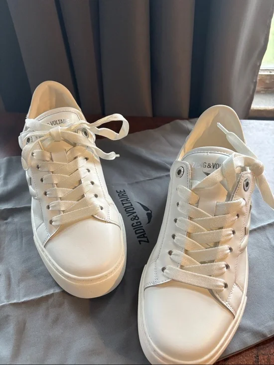 New Zadig & Voltaire LA Flash Chunky Smooth Sneaker - Picture 11 of 13